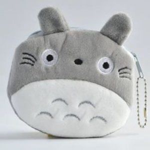 Anime My Neighbor Totoro Keychain Coin Purse Unisex Small Plush Doll Zipper Mini